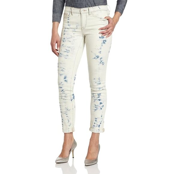 NEW Calvin Klein Jeans Women's Petite Ultimate Skinny Ankle Roll, Cloud, 14 - Picture 1 of 14
